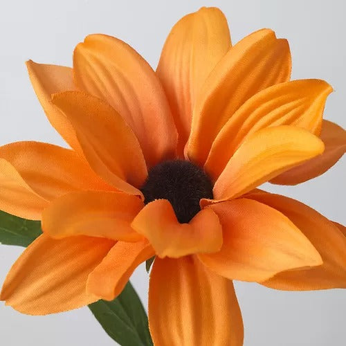 SMYCKA artificial flower, black-eyed susan/stem orange, 55 cm