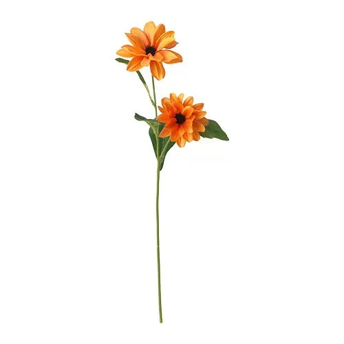 SMYCKA artificial flower, black-eyed susan/stem orange, 55 cm