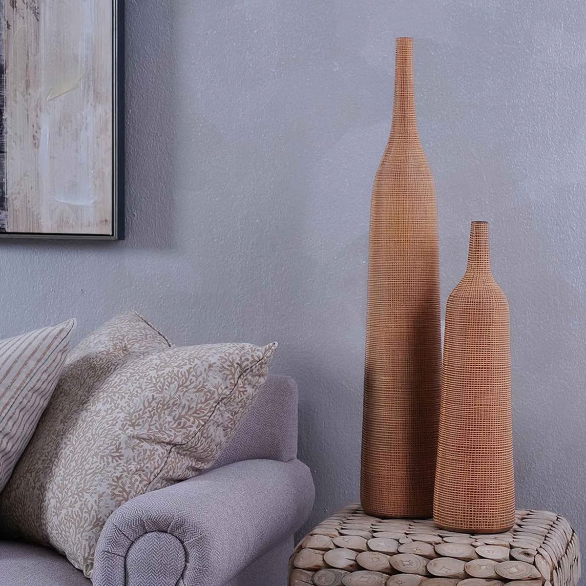 Wilson Vase D15x53cm-Brown