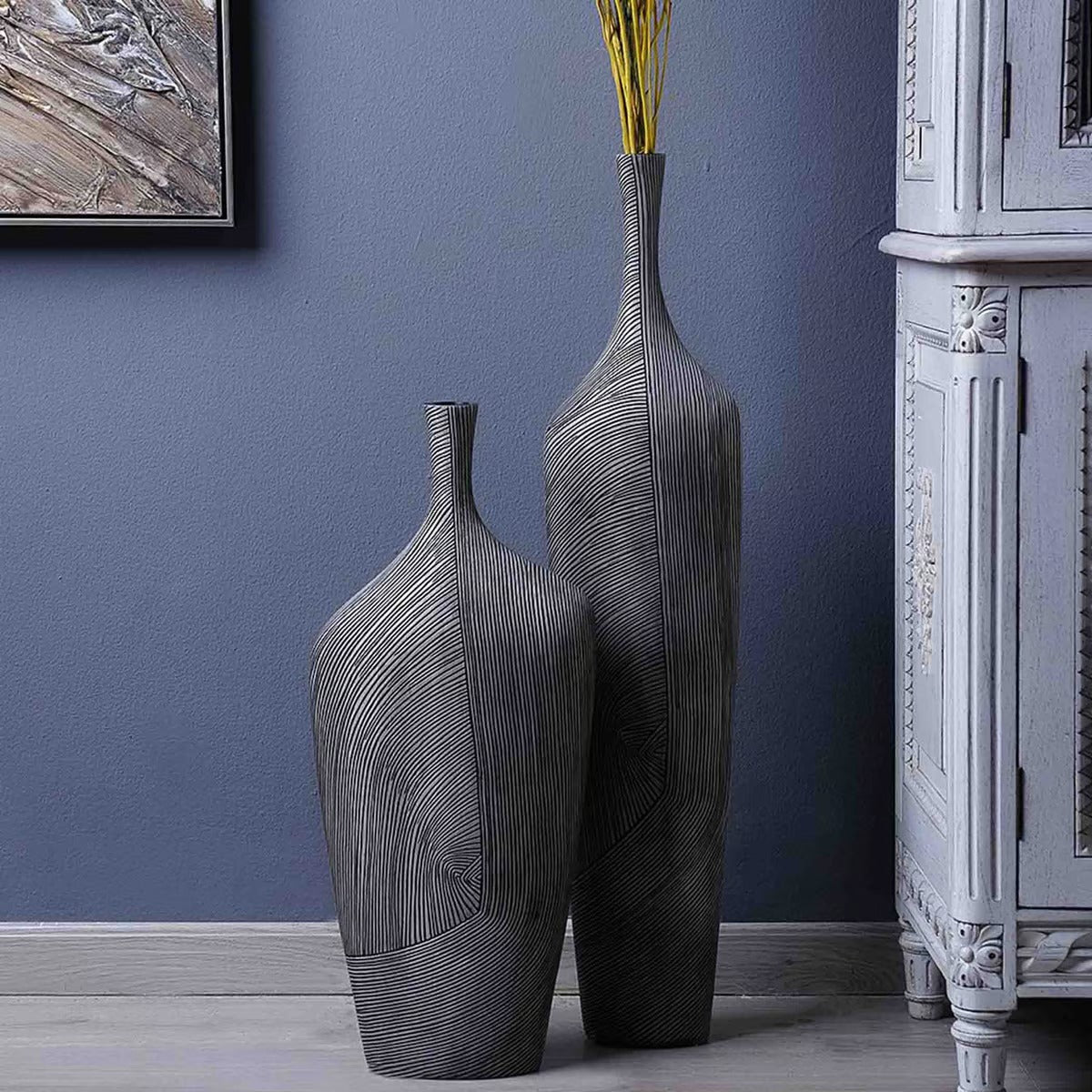 Thom Vase 28x13x67cm-Grey