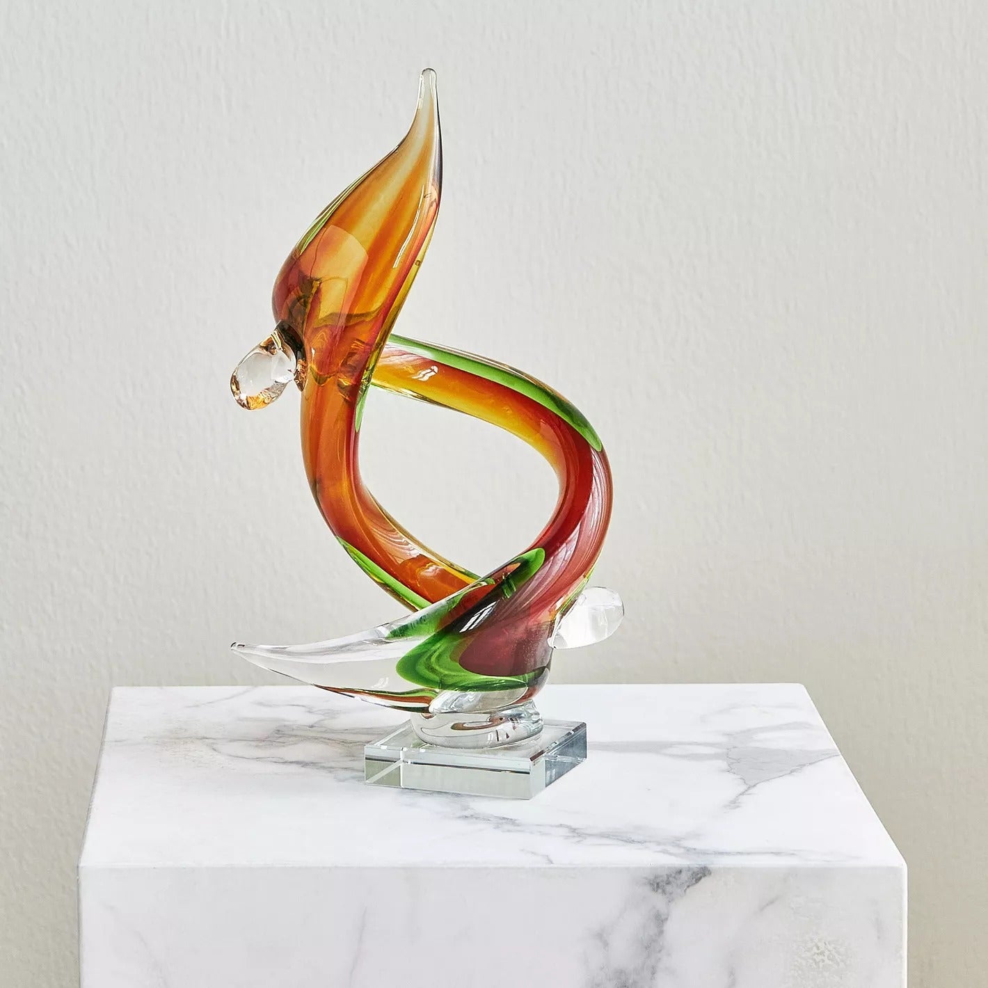 Marie Abstract Ballerine Glass Decorative Sculpture