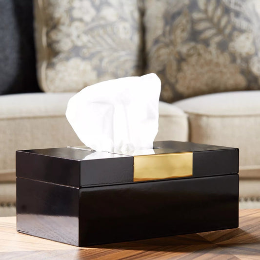 Ebony Decorative Tissue Box