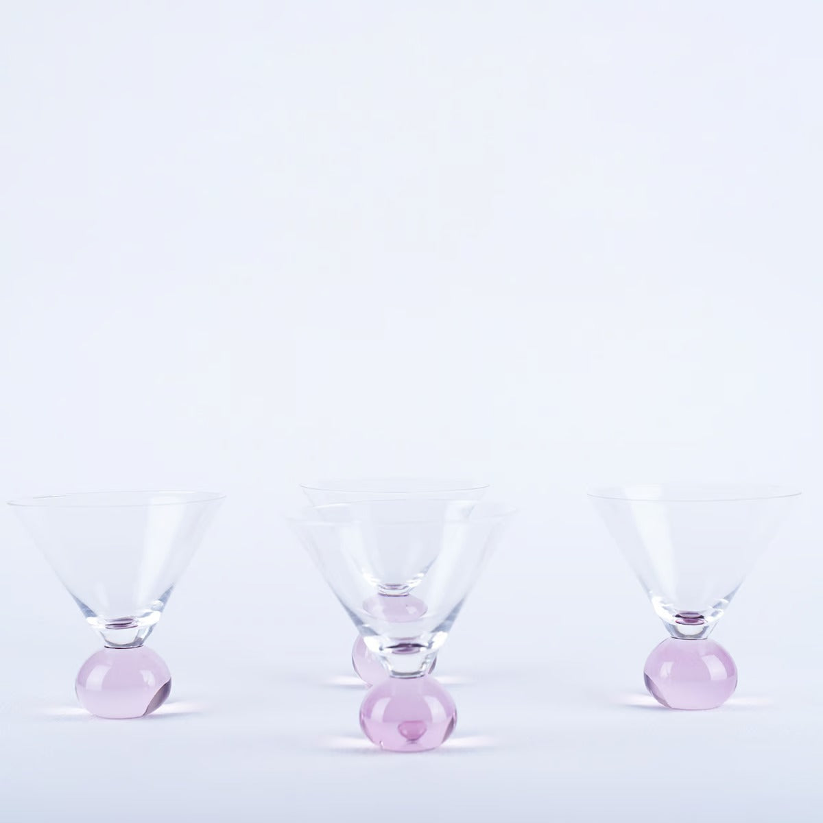Blair Set Of 4 Dessert Glass 270ml- Purple