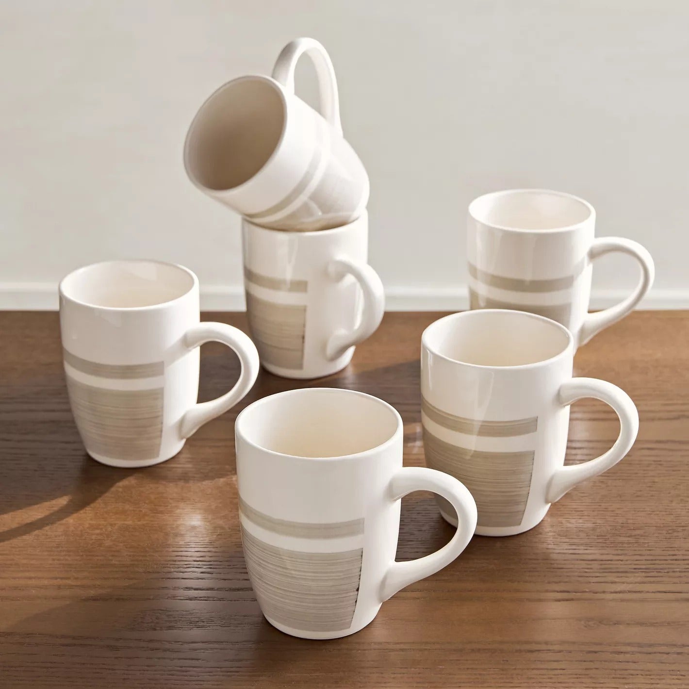 Taura 4-Piece Ceramic Mug Set - 280 ml