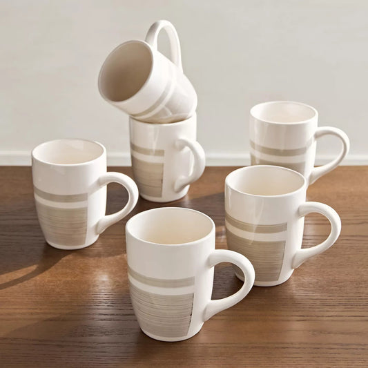 Taura 4-Piece Ceramic Mug Set - 280 ml