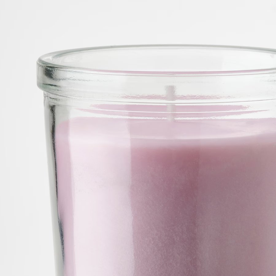 Lugnare candle in glass (Pink)