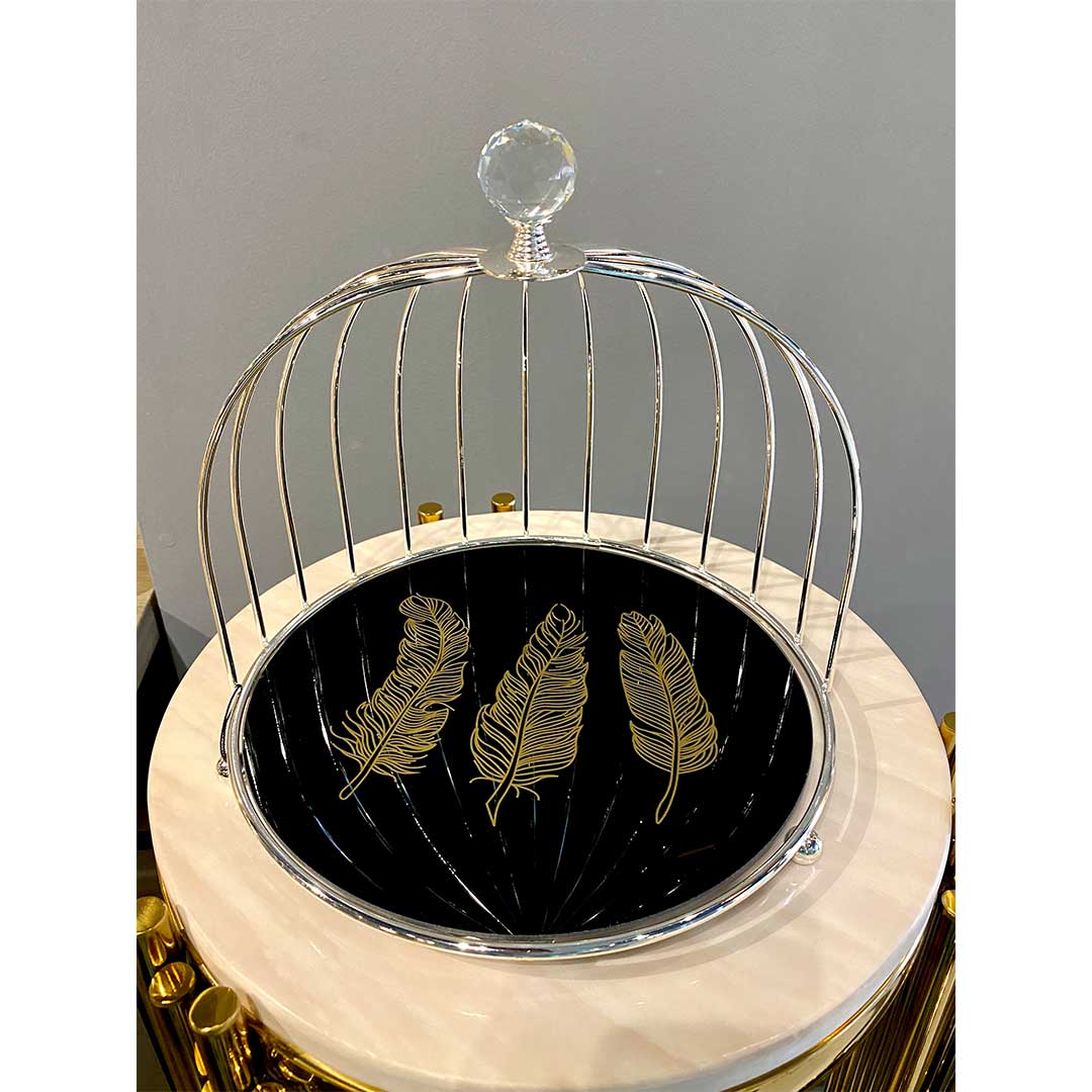 Quill Cake Tray (Silver)