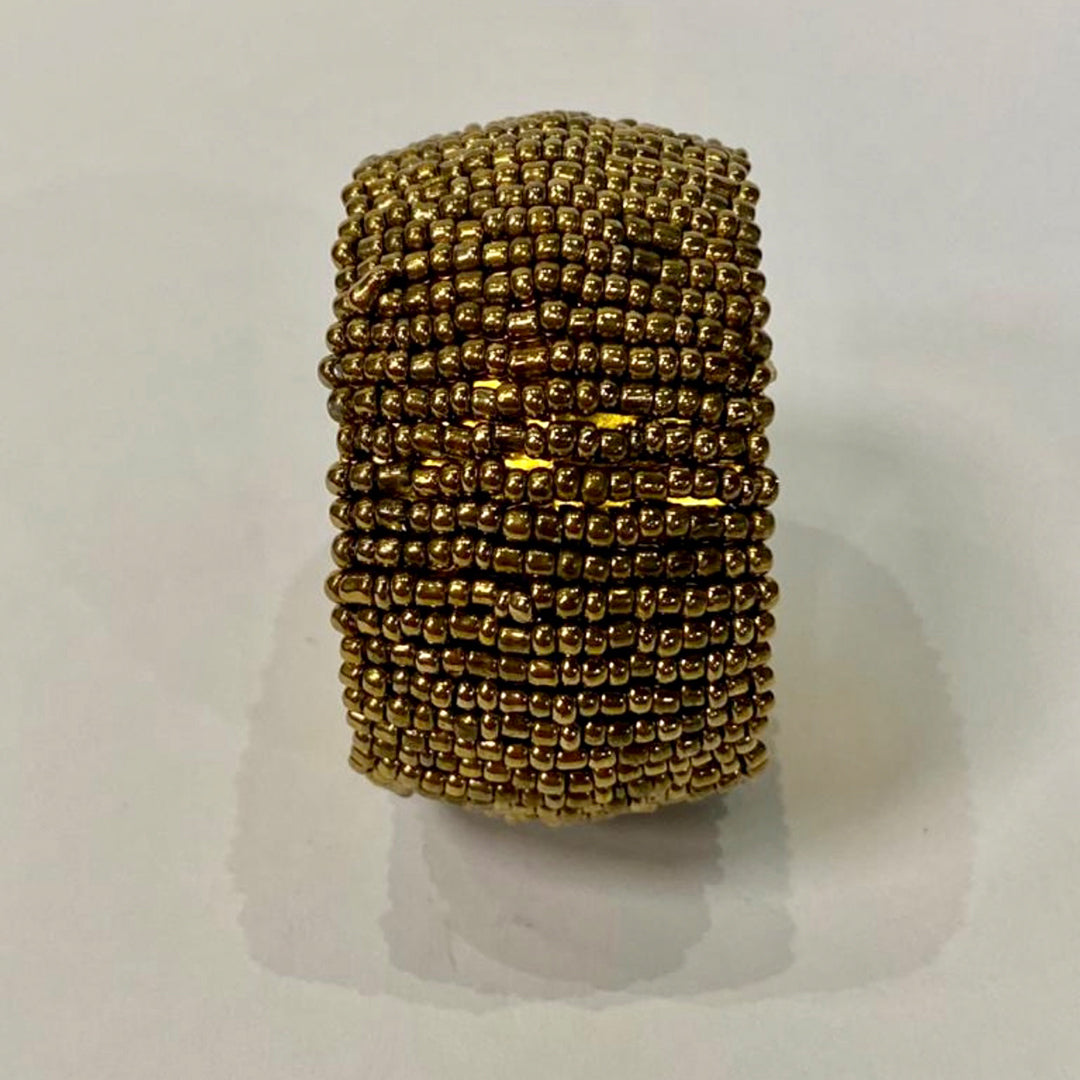 Beaded Napkin Ring (Gold)