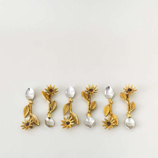 Sunflower Dessert Spoon Set
