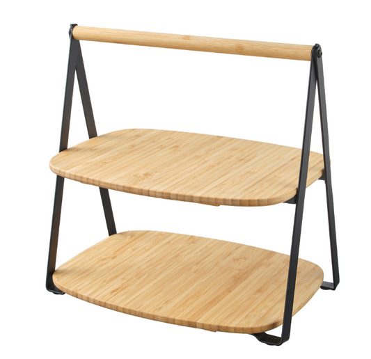 Wooden 2-Tier Stand