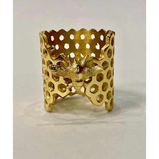 Hive Napkin Ring (Gold)