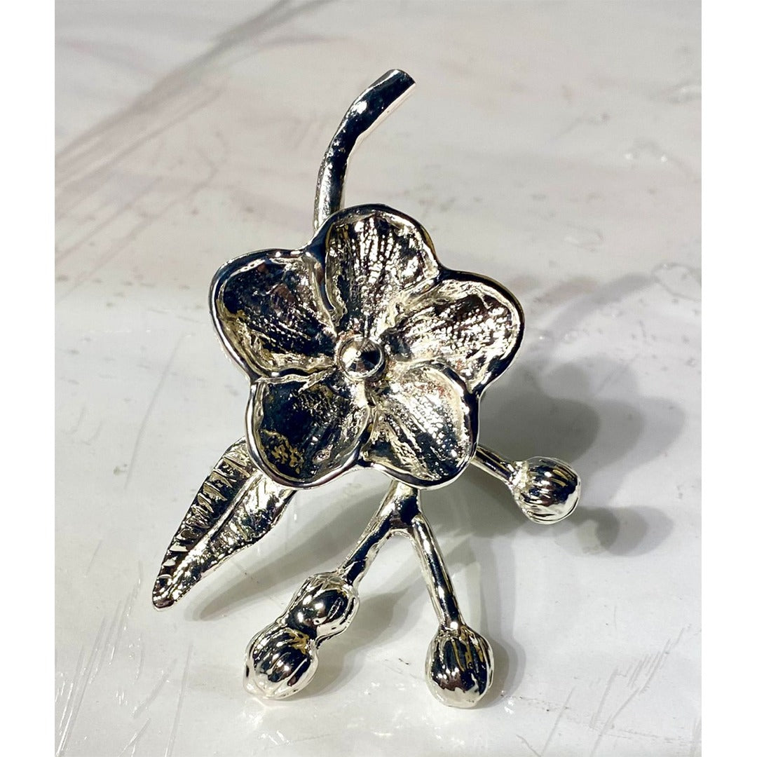 Flora Napkin Holder (Silver)