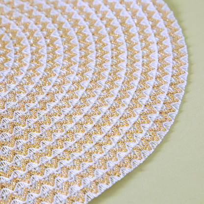Spiral Chevron Placemats (Yellow/White)
