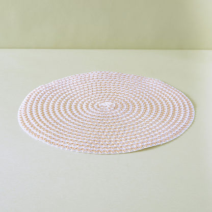 Spiral Chevron Placemats (Yellow/White)
