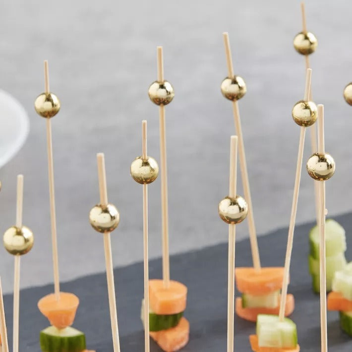 Bamboo Skewers (Gold)