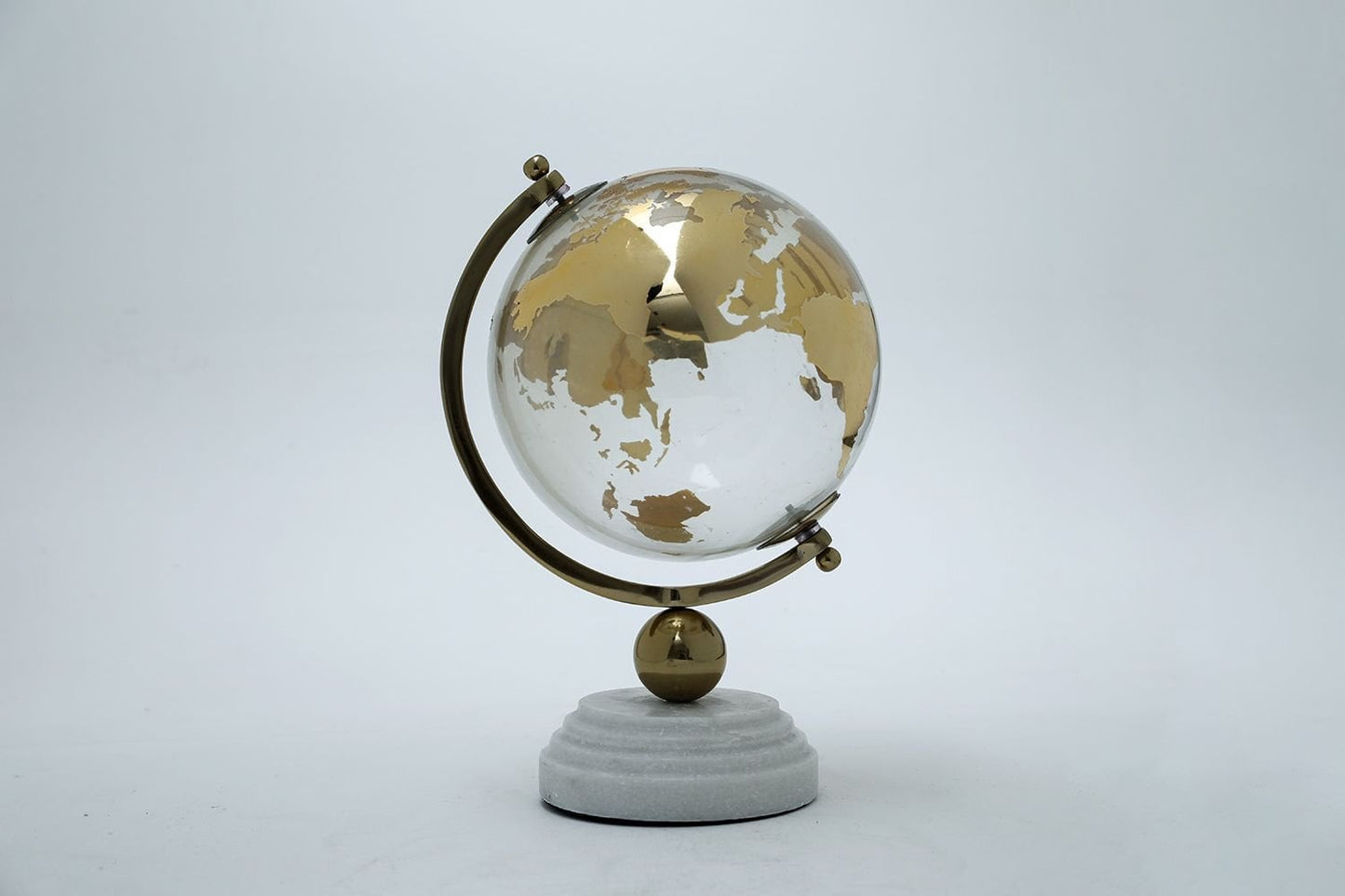 Around The World Globe (Gold) Small
