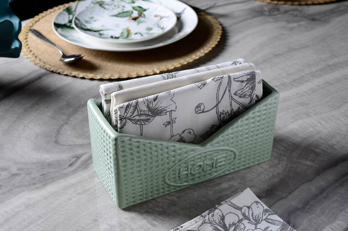Dolomite Napkin Holder (Green)