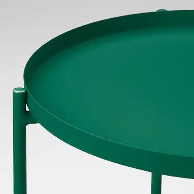 Metal tray Table (Green)