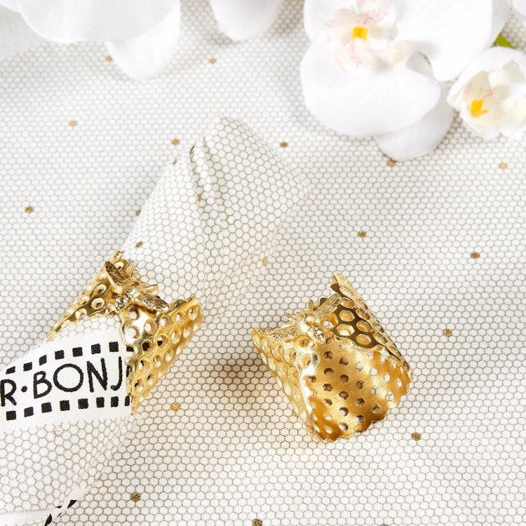 Hive Napkin Ring (Gold)