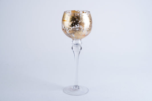 PAN Glow-up Glass Candle Holder D13x35cm-gold