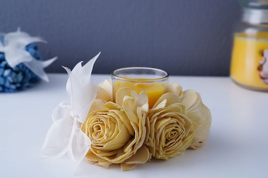 Lemon Ornate Votive Candle