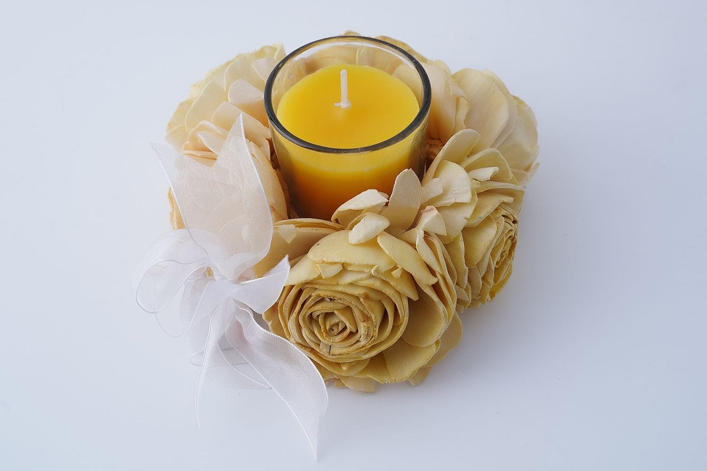 Lemon Ornate Votive Candle