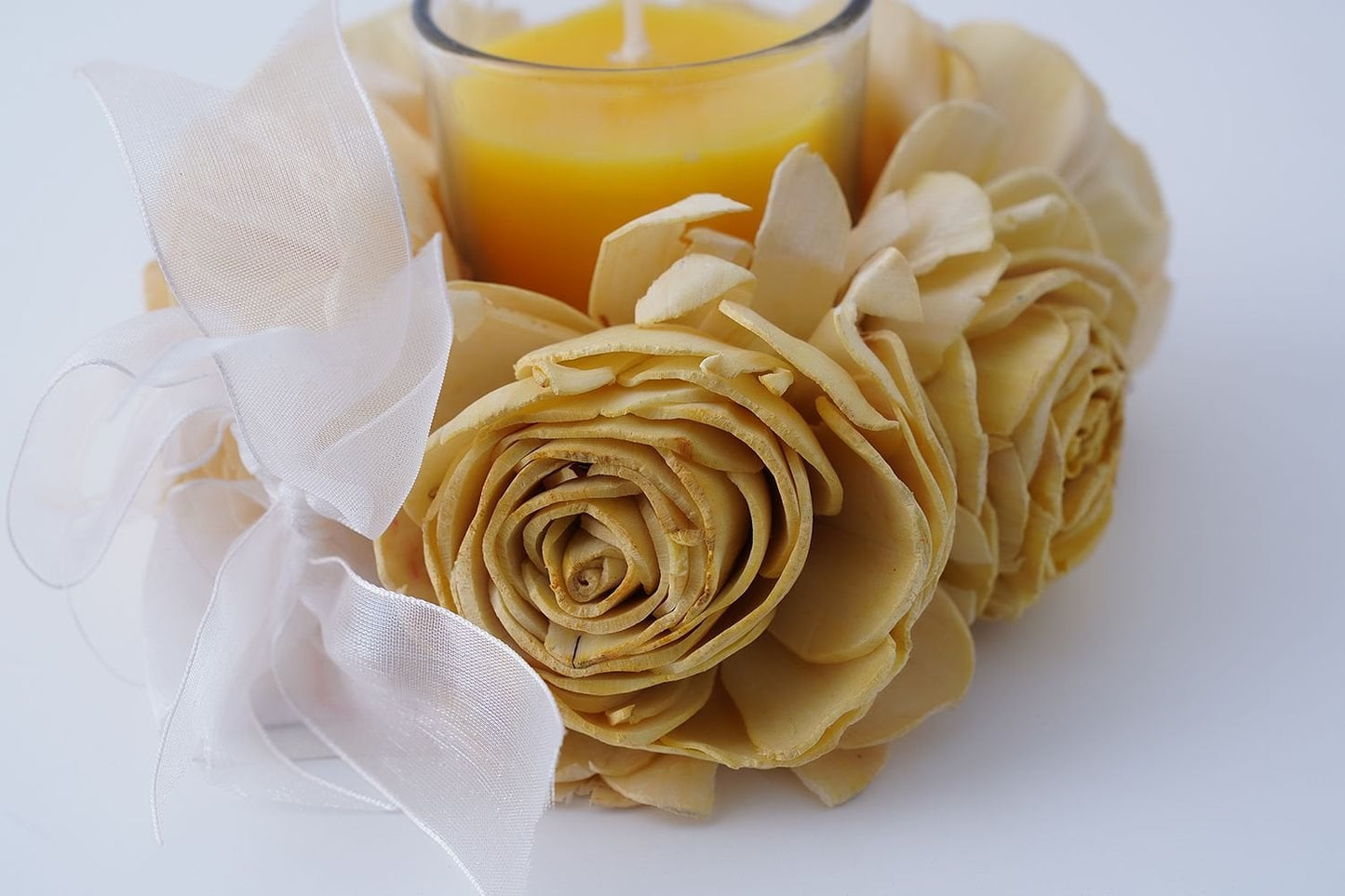 Lemon Ornate Votive Candle
