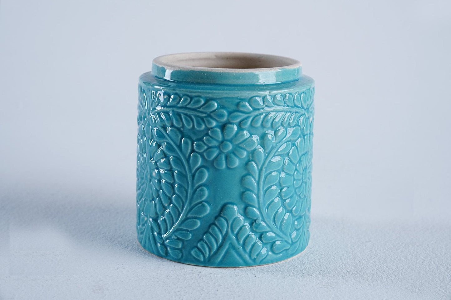 Pan Jar Vase (Blue)