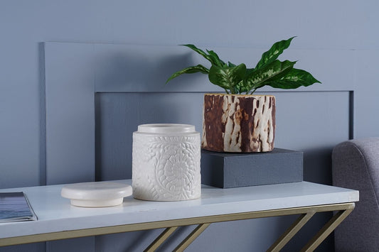 Pan Jar Vase (Cream)