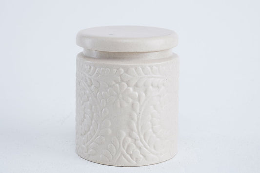 Pan Jar Vase (Cream)
