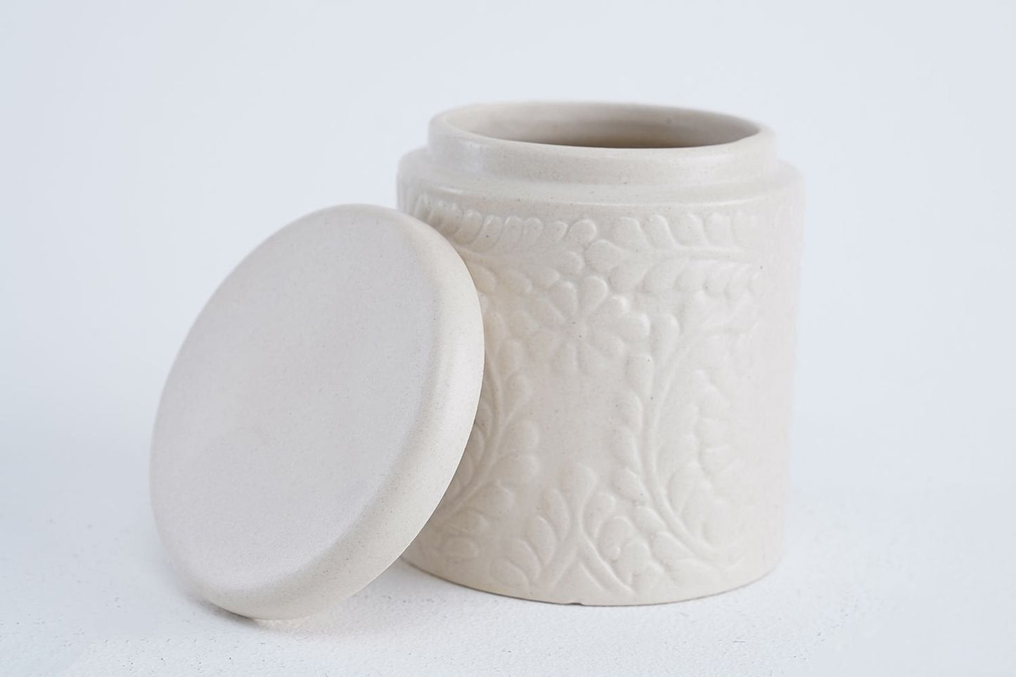 Pan Jar Vase (Cream)