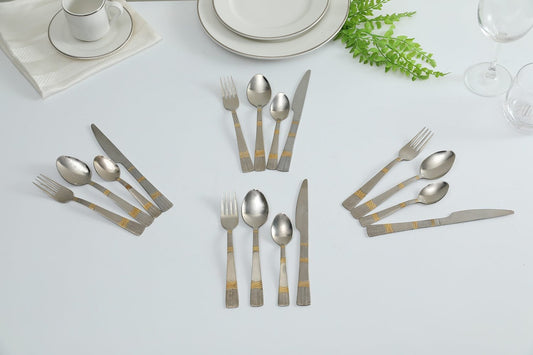 Vasant Cutlery Set (Gold)