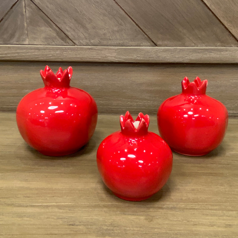 Ceramic Pomegranate (Red)